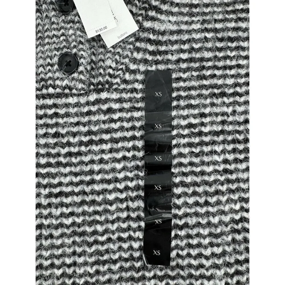 Banana Republic Sweater Sz XS Johnny Collar Wool Striped Preppy Old Money​ - Picture 3 of 14